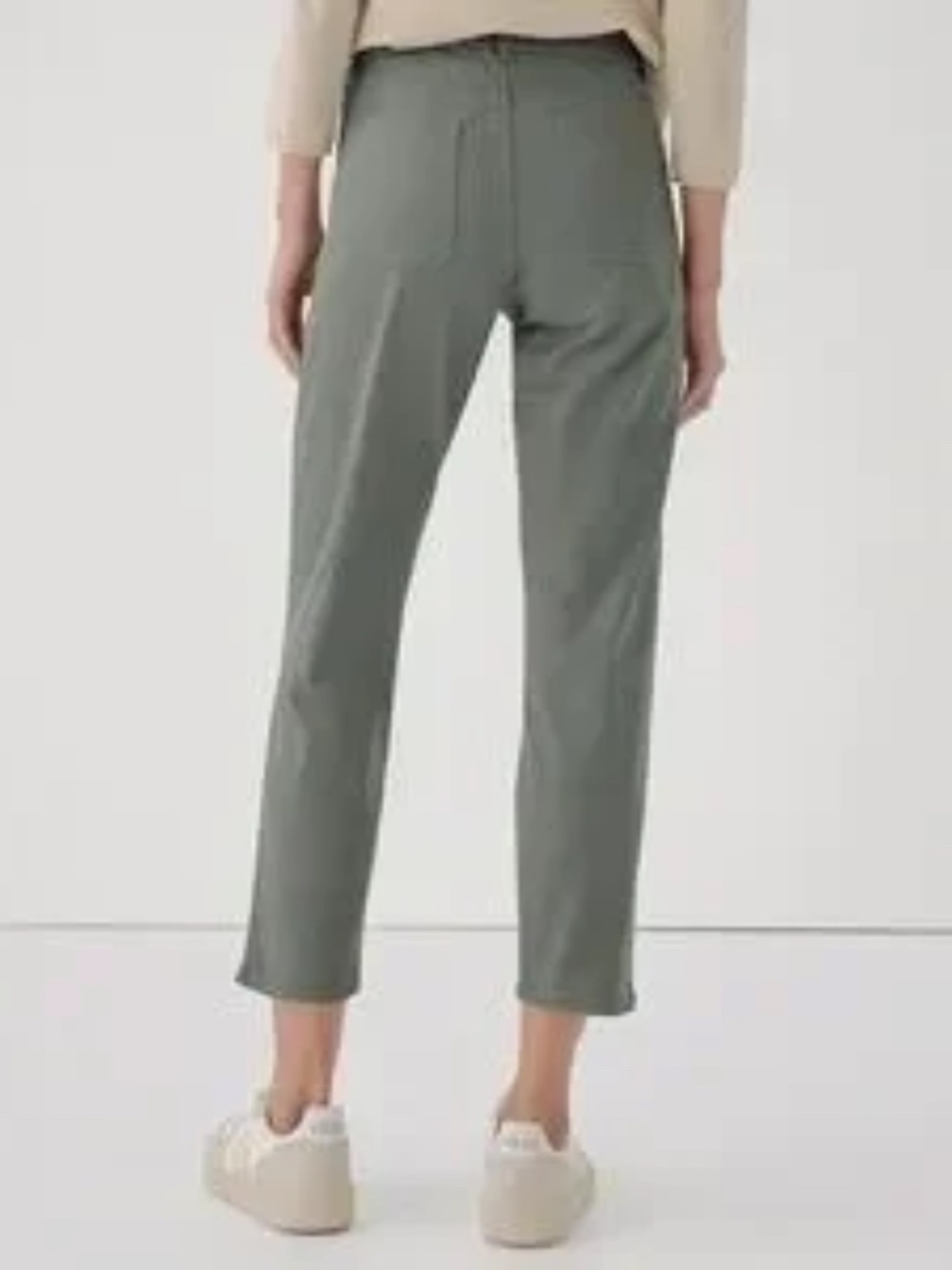 Pact Stretch Twill Denim Slim Pant Shadow Green size XS NWOT